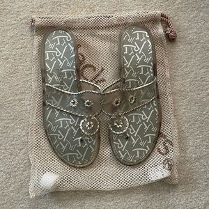 NWT Jack Rogers | Jelly Sandals - Platinum